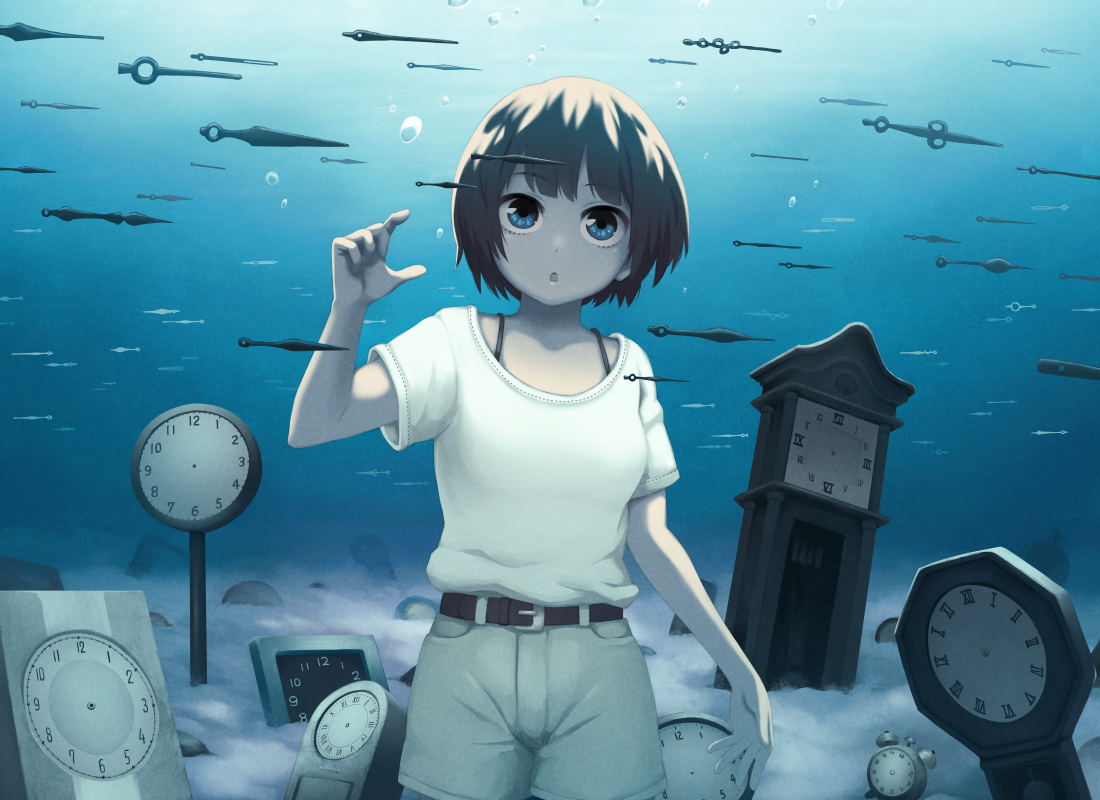 This is a pixiv picture whose title is 時間を忘れて.