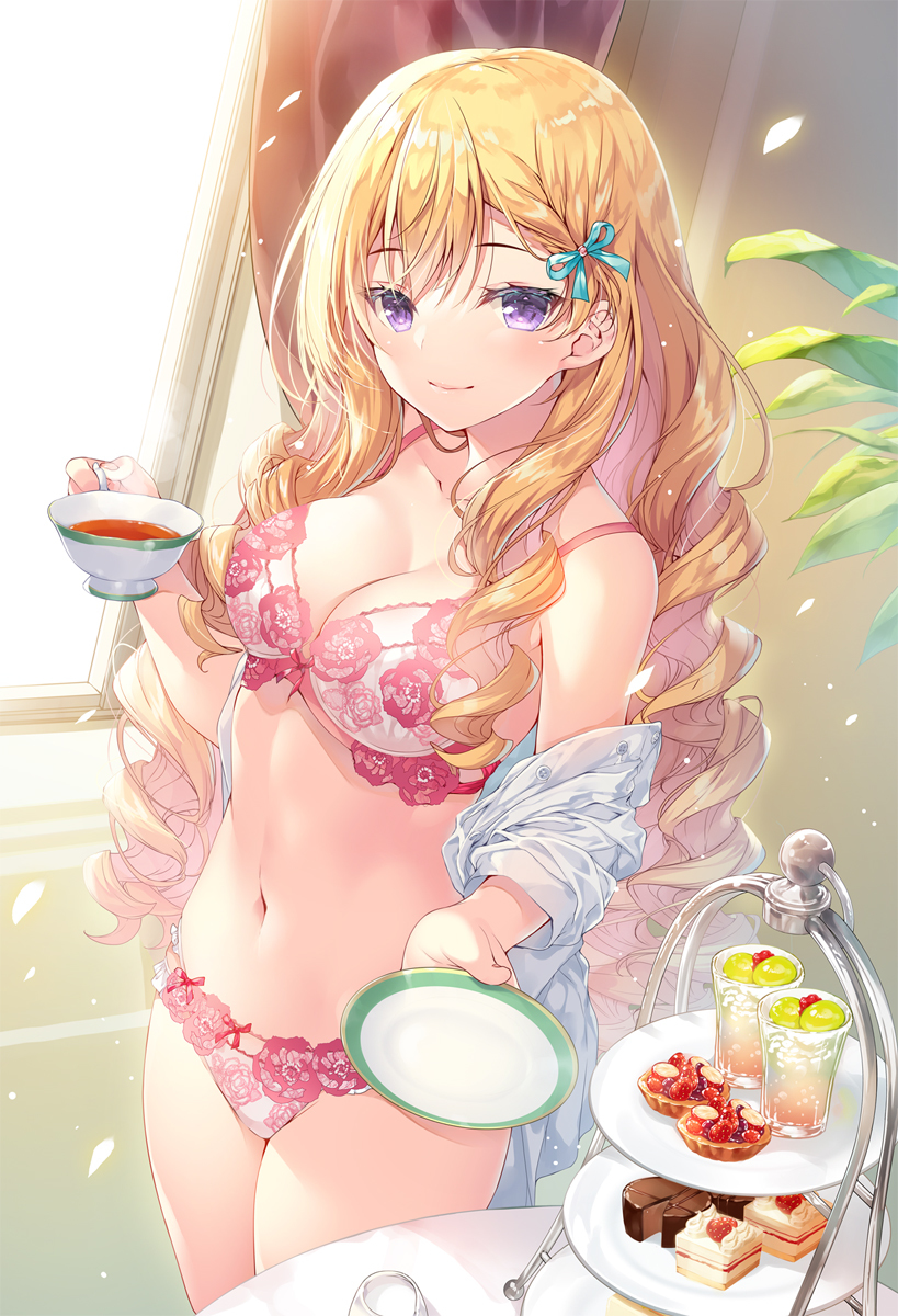 This is a pixiv picture whose title is 『才女のお世話２』特典タペストリーイラスト.