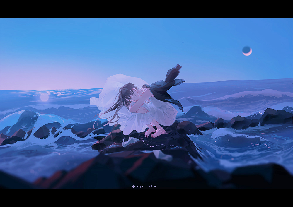 This is a pixiv picture whose title is mermaid.