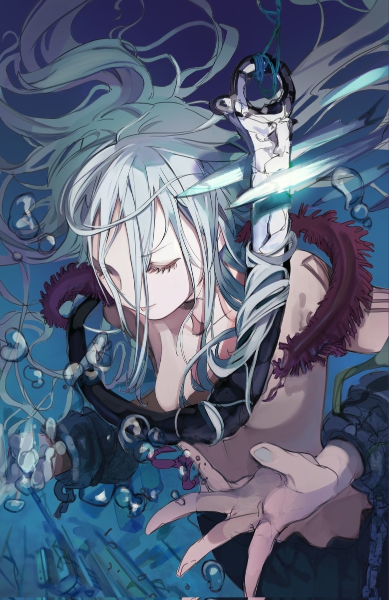 This is a pixiv picture whose title is 捕食.
