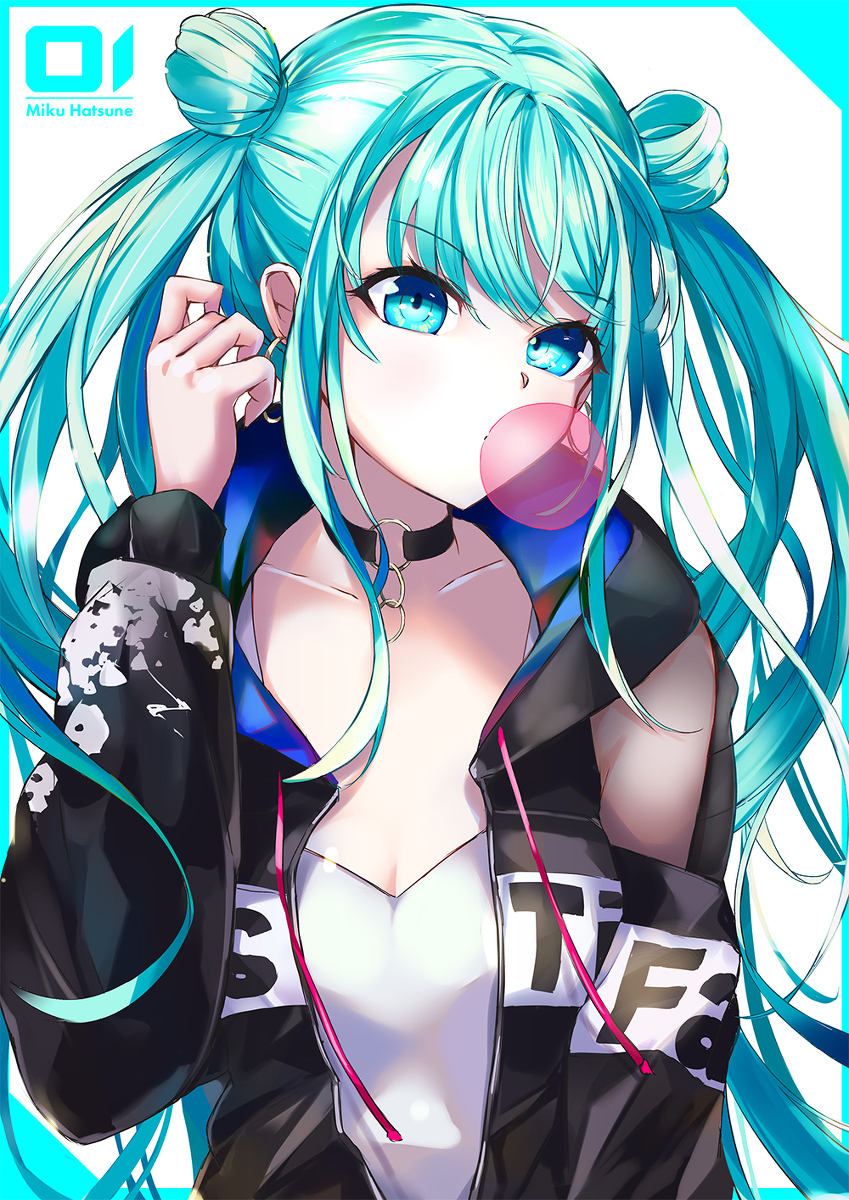 This is a pixiv picture whose title is MIKU.