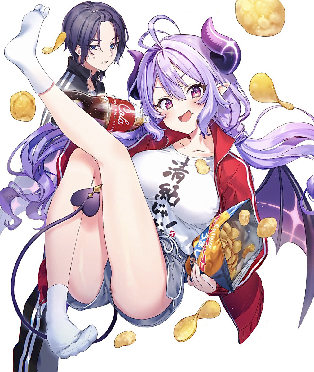 This is a pixiv picture whose title is サキュバスとニート.