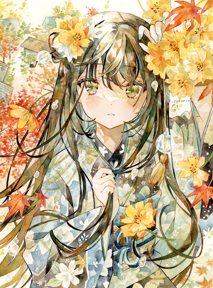 This is a pixiv picture whose title is 透明水彩＊秋.