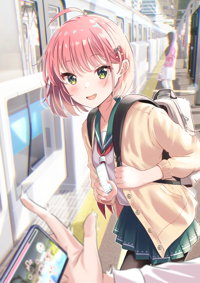 This is a pixiv picture whose title is 「オタクくん 何のゲームしてんの♪」.