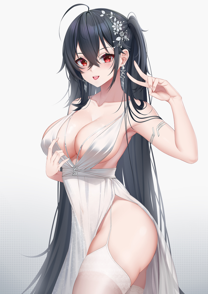 This is a pixiv picture whose title is 大凤婚纱.