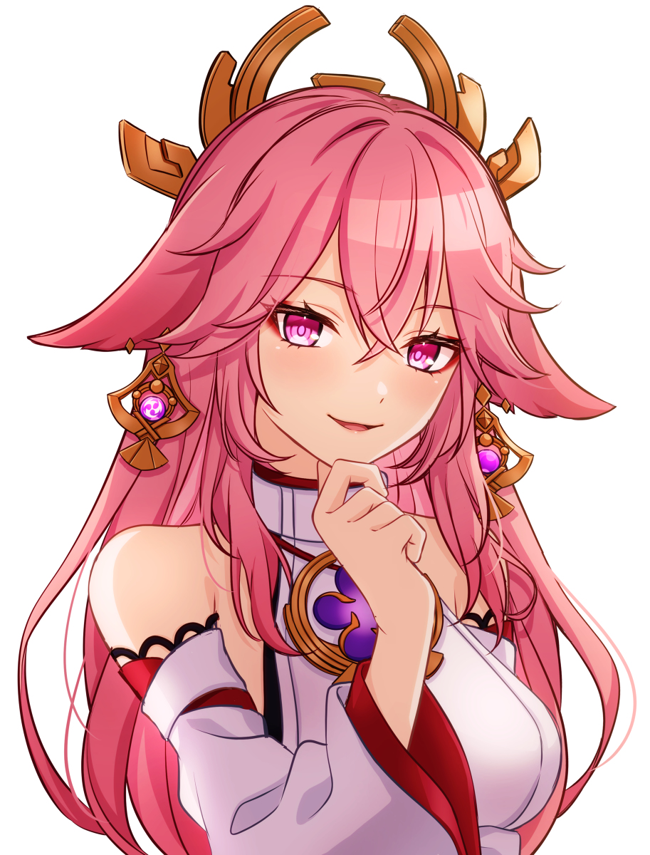 This is a pixiv picture whose title is 八重神子.
