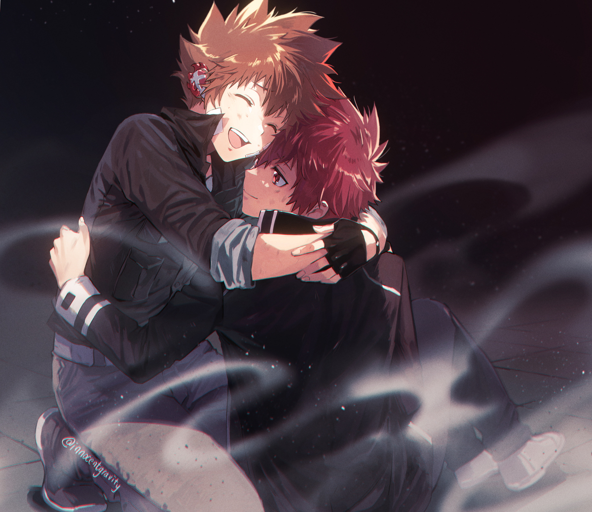 This is a pixiv picture whose title is 【Reborn!】大地と大空ログ２.