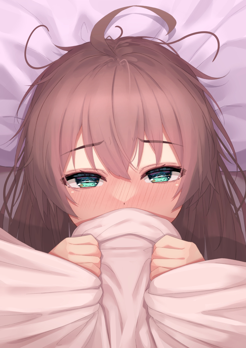 This is a pixiv picture whose title is まつりす、眠れない.