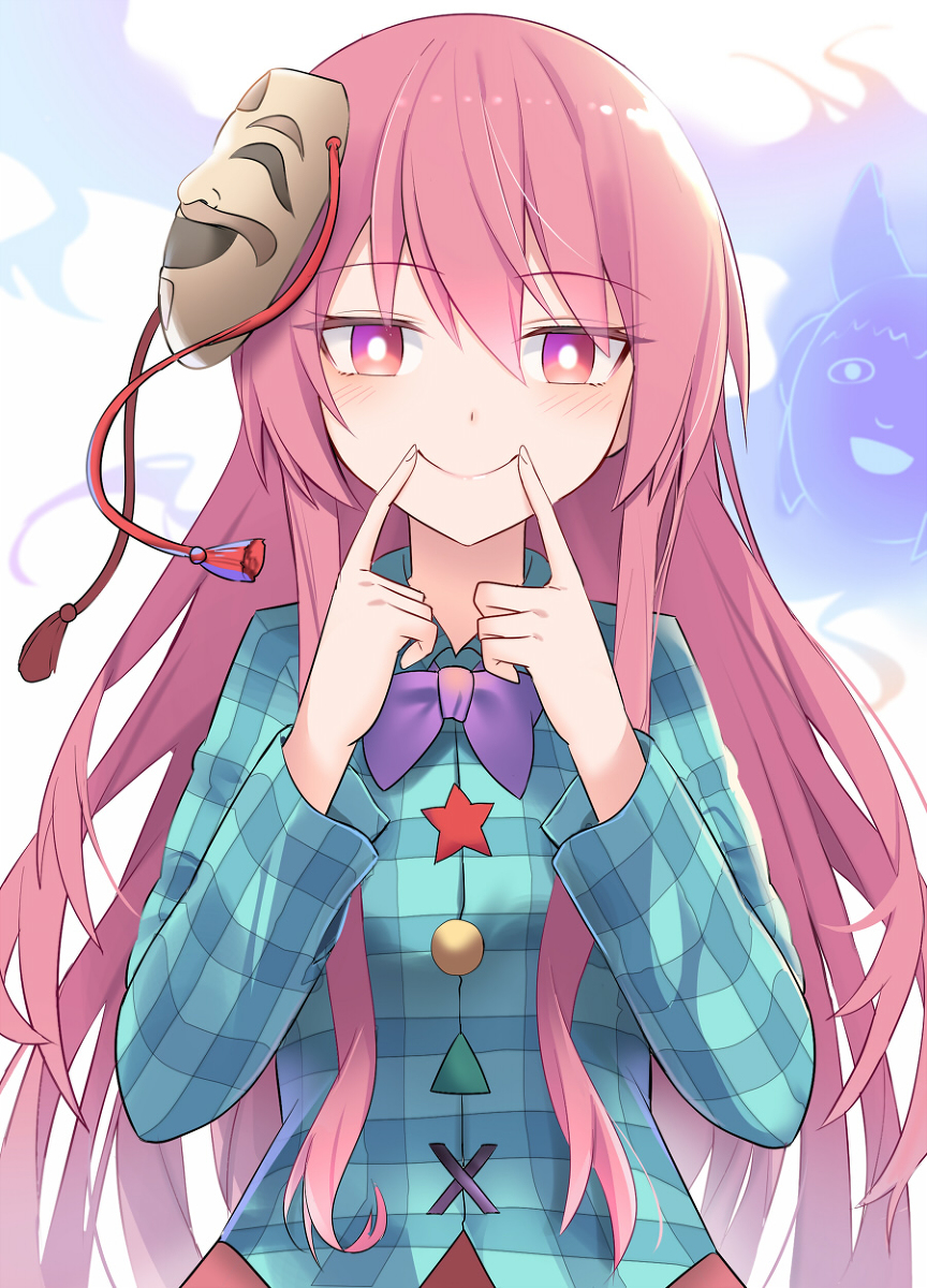 This is a pixiv picture whose title is 笑顔の練習.