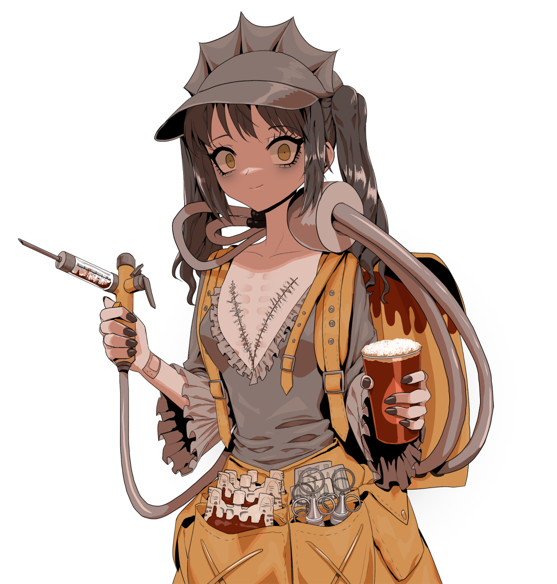This is a pixiv picture whose title is Red beer girl.