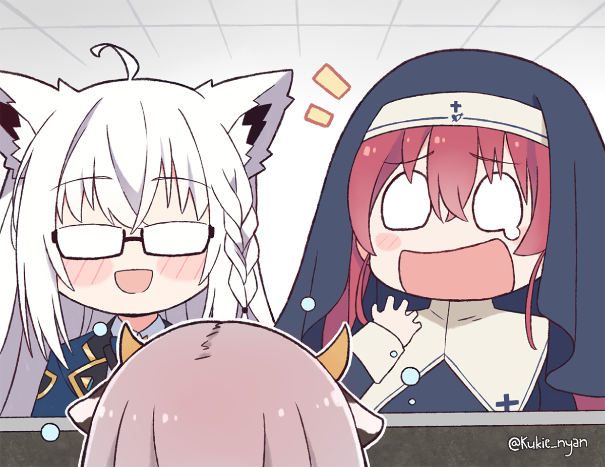 This is a pixiv picture whose title is Nun.