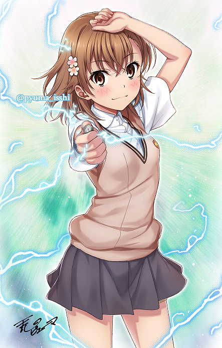 This is a pixiv picture whose title is 美琴ちゃん.