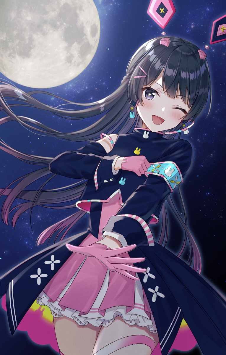 This is a pixiv picture whose title is 月ノ美兎は箱の中.