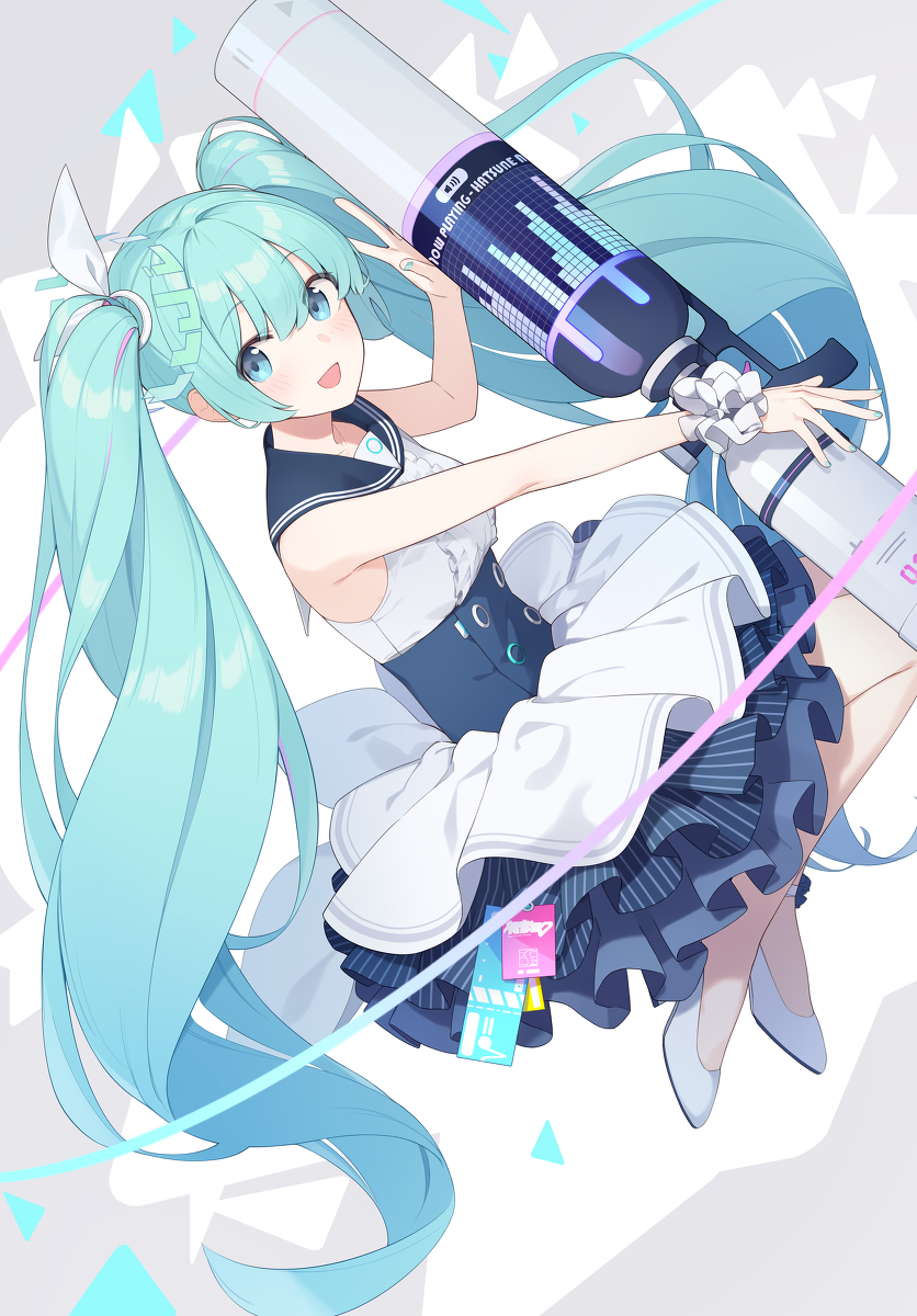 This is a pixiv picture whose title is MIKU.