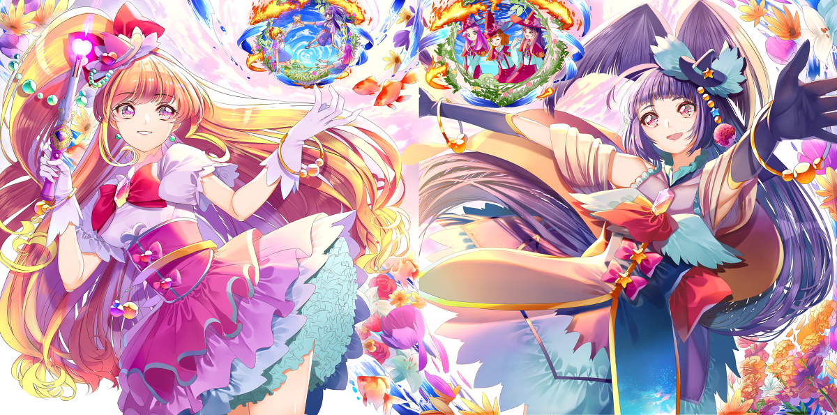This is a pixiv picture whose title is ミラクルマジカルジュエリーレ！.