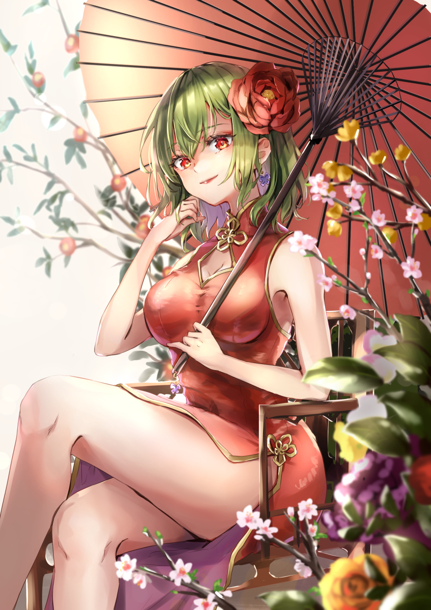 This is a pixiv picture whose title is 華.