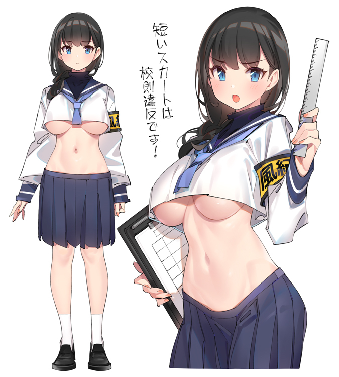 This is a pixiv picture whose title is 風紀委員.