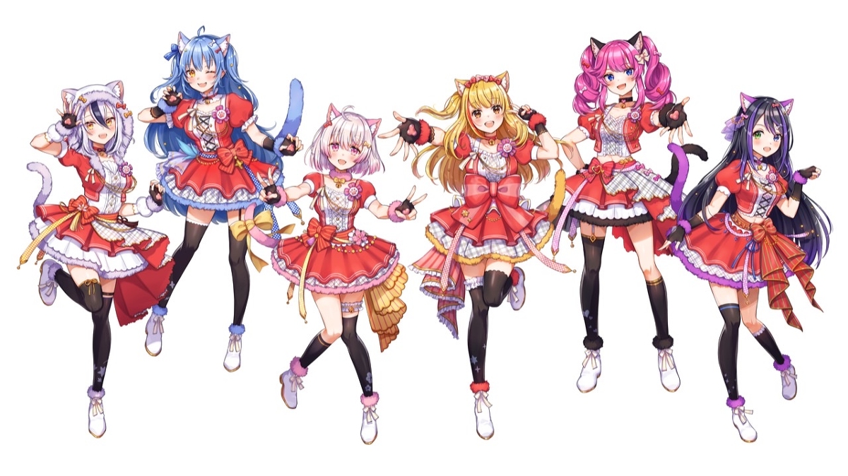 This is a pixiv picture whose title is 猫×アイドル.