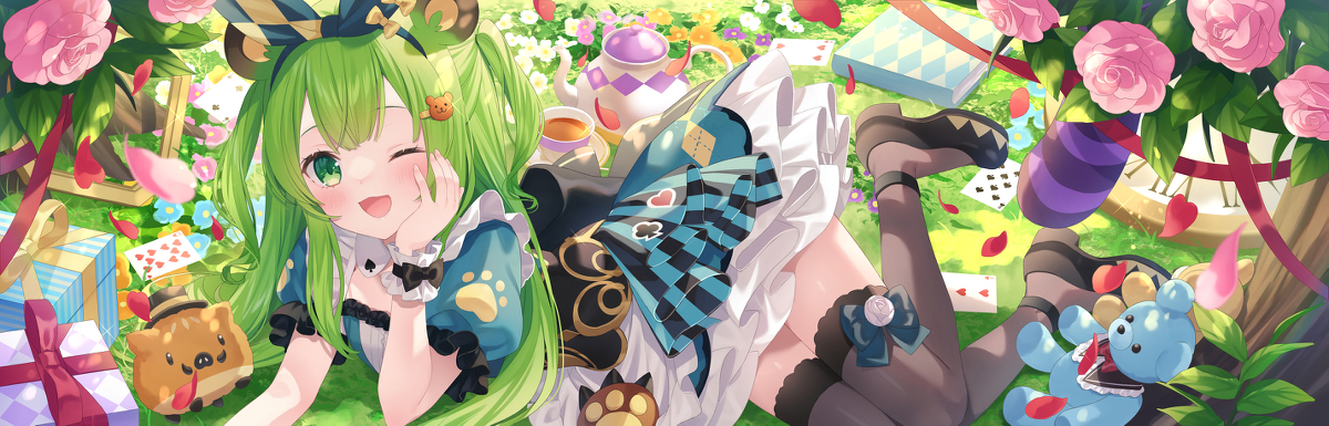 This is a pixiv picture whose title is 🐻🍄.