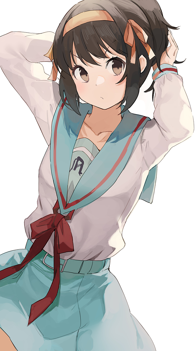 This is a pixiv picture whose title is 涼宮ハルヒ.