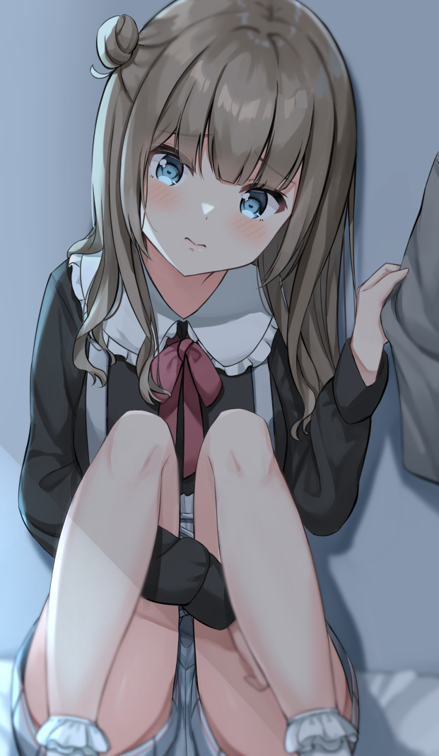 This is a pixiv picture whose title is 「帰りたくない…」.