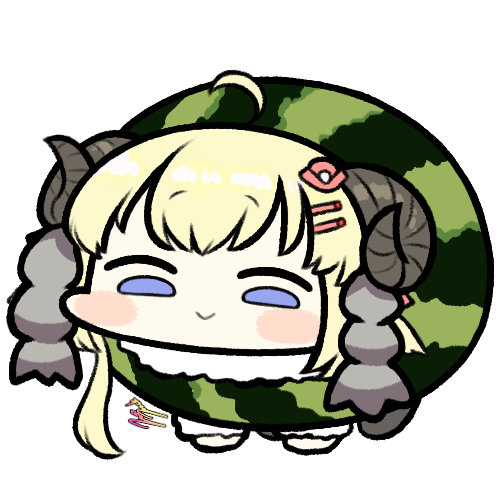 This is a pixiv picture whose title is watame-lon.