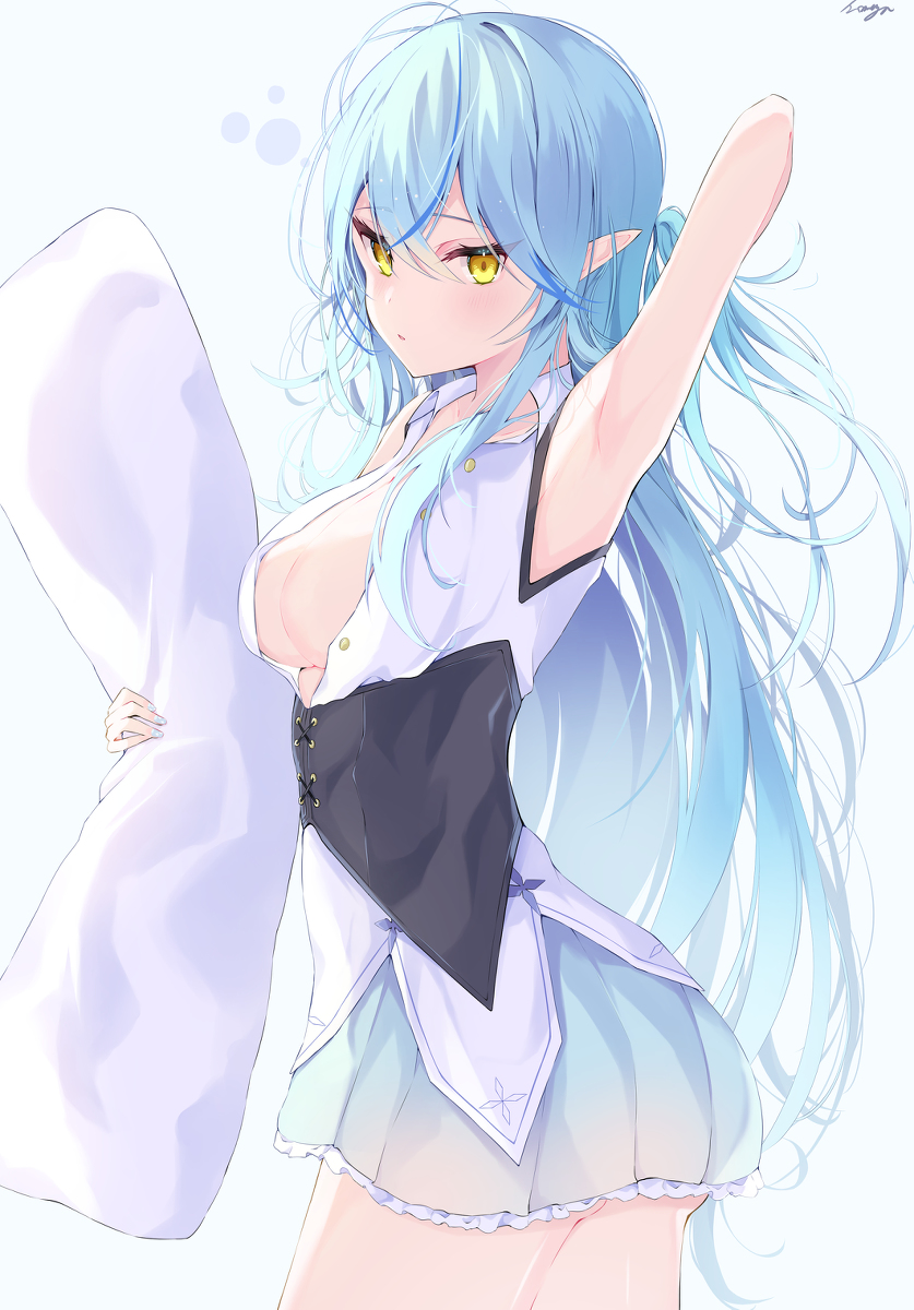 This is a pixiv picture whose title is ……おはよう.