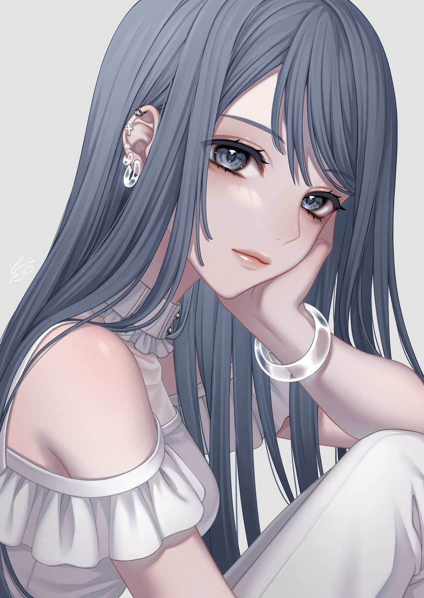 This is a pixiv picture whose title is 耀白.
