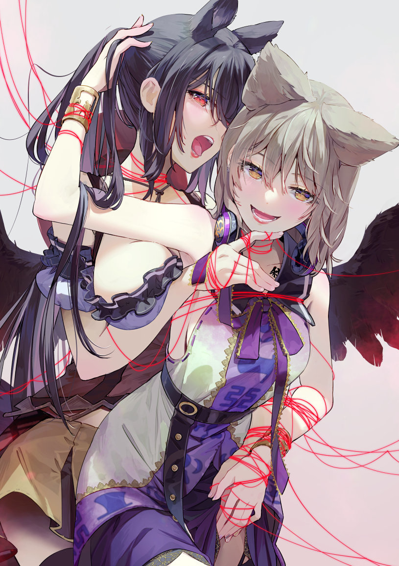 This is a pixiv picture whose title is 愛の糸.