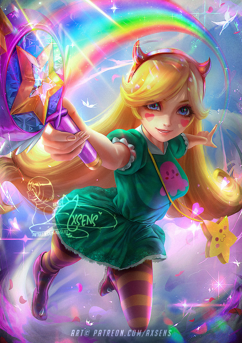 This is a pixiv picture whose title is スター・バタフライ / Star Butterfly.