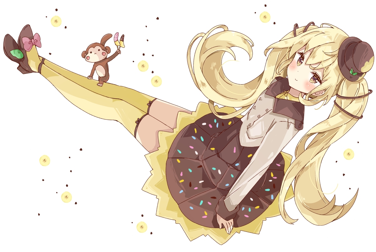 This is a pixiv picture whose title is チョコバナナ.