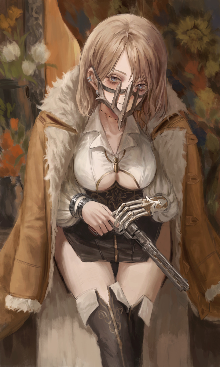 This is a pixiv picture whose title is Death Kiss.