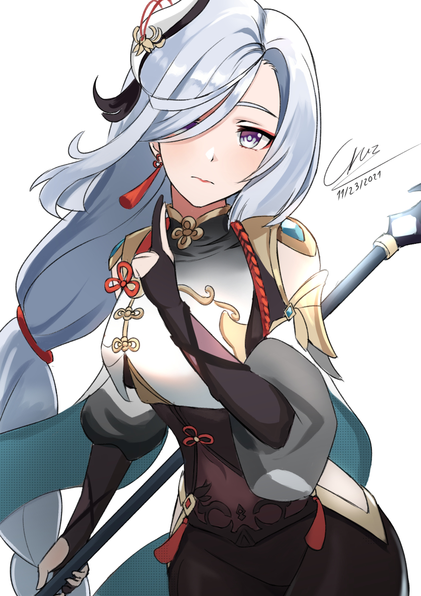 This is a pixiv picture whose title is Shenhe doodle.