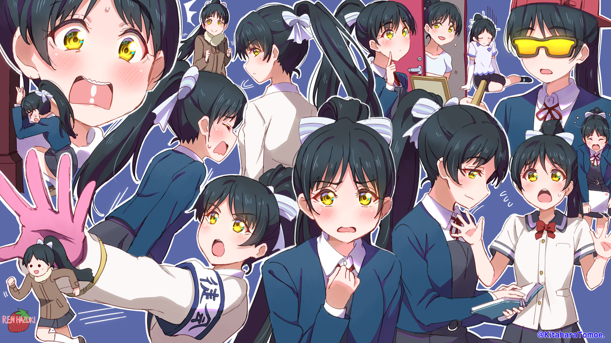 This is a pixiv picture whose title is 🍓葉月 恋ちゃん表情集.