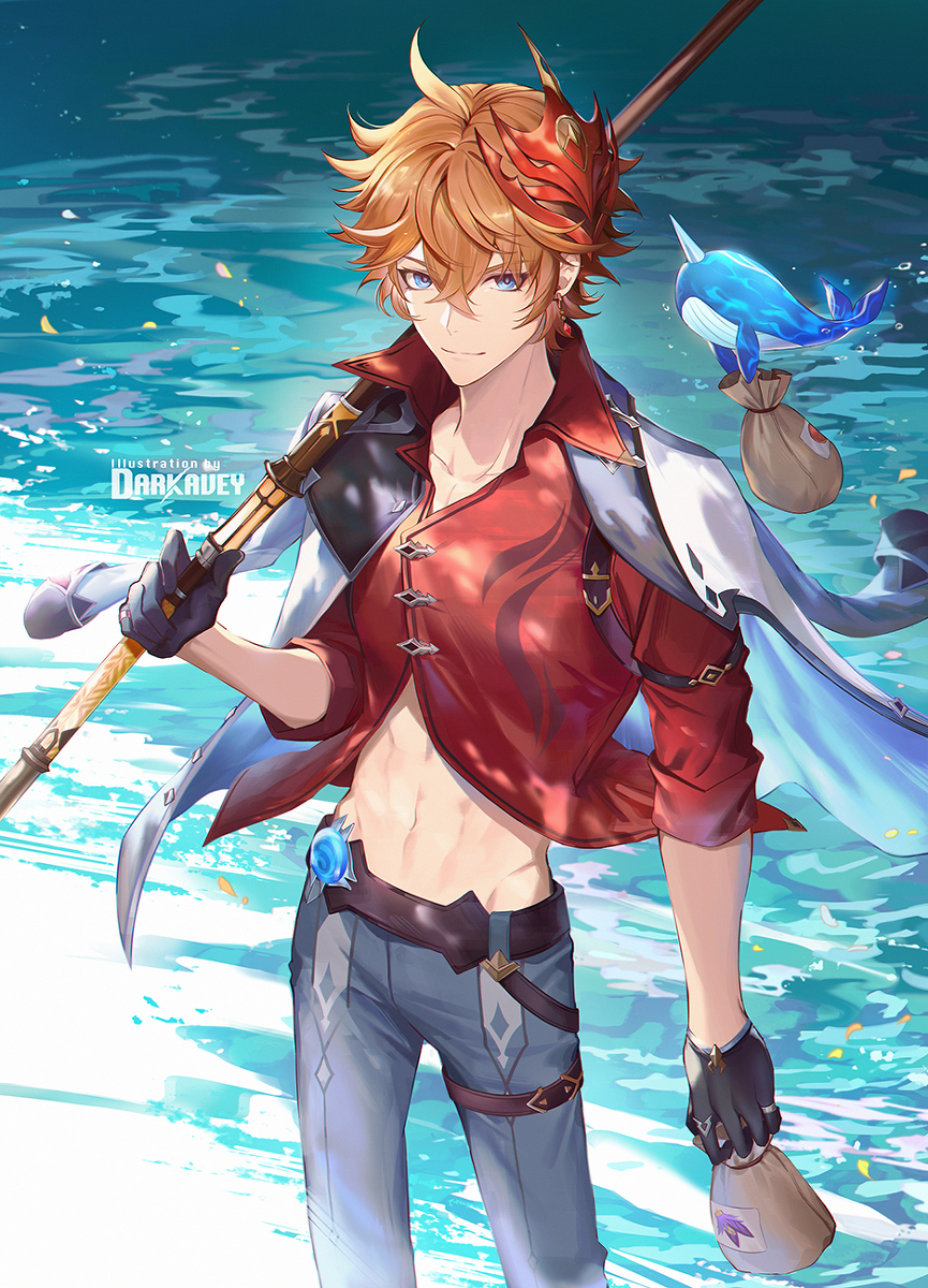 This is a pixiv picture whose title is Fishing Childe!.