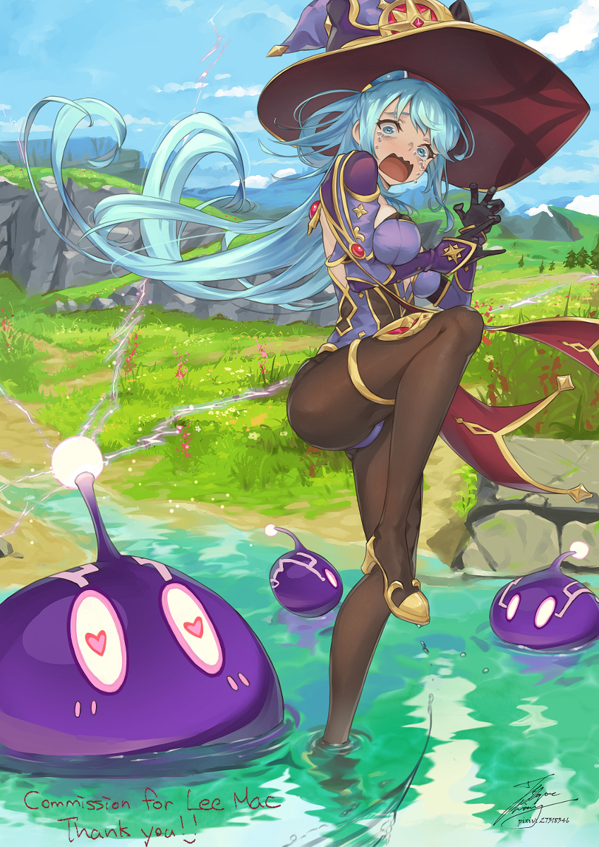 This is a pixiv picture whose title is 駄女神モナ.
