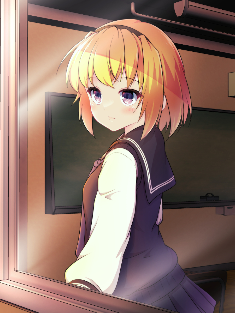 This is a pixiv picture whose title is 黄昏沙都子（中）.
