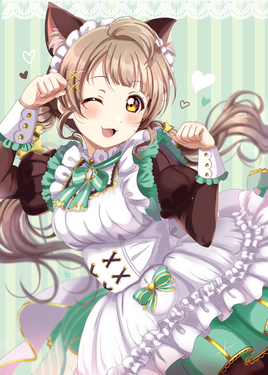 This is a pixiv picture whose title is もえもえにゃんにゃん🐱.