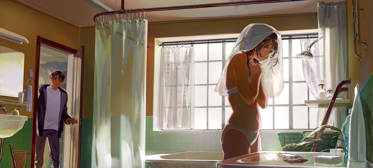 This is a pixiv picture whose title is "Strong girls don't cry.".