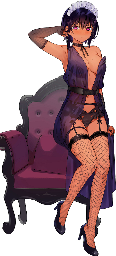 This is a pixiv picture whose title is せくしーめいど.