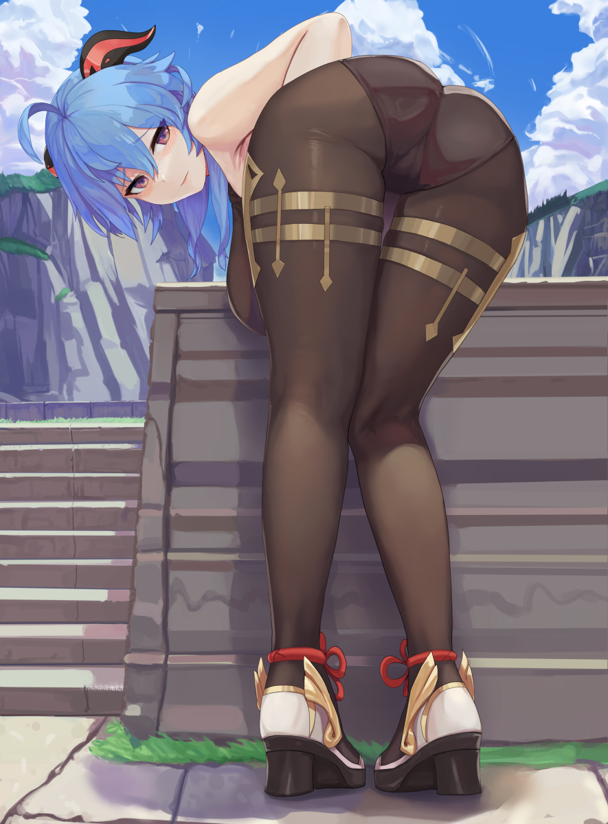 This is a pixiv picture whose title is 甘雨.