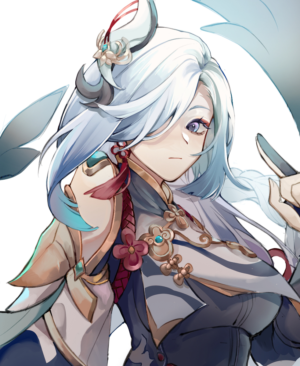 This is a pixiv picture whose title is 申鹤.