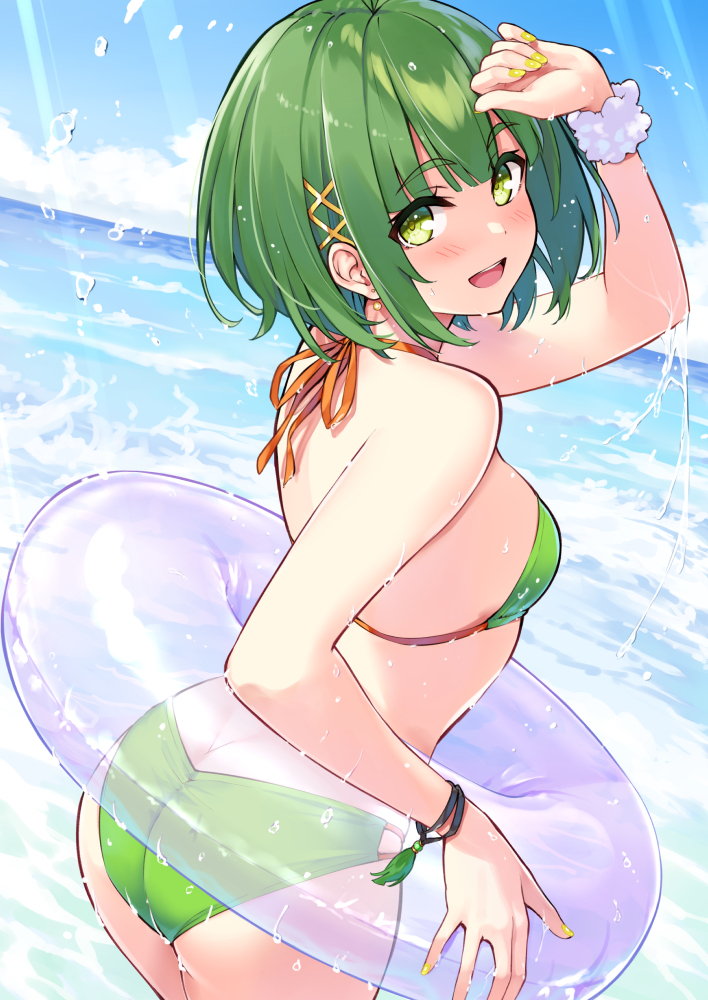 This is a pixiv picture whose title is 水着双葉さん.