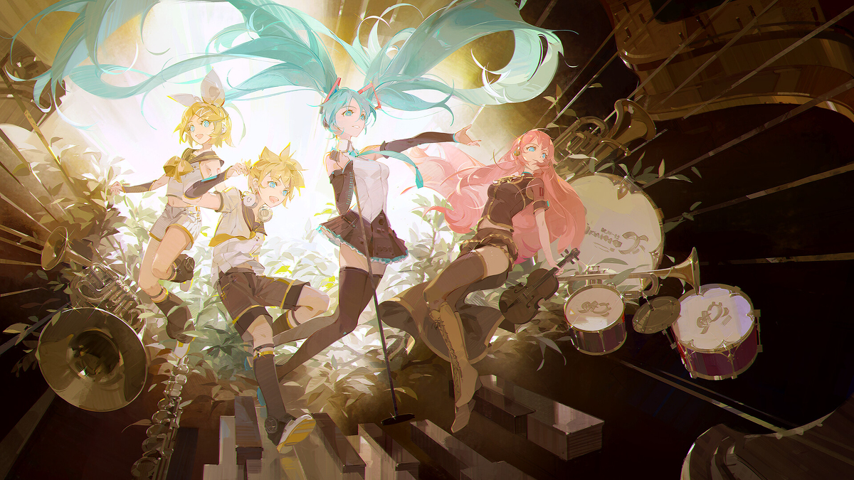 This is a pixiv picture whose title is 仕事絵 - 幻书启世录Vocaloid 联动.