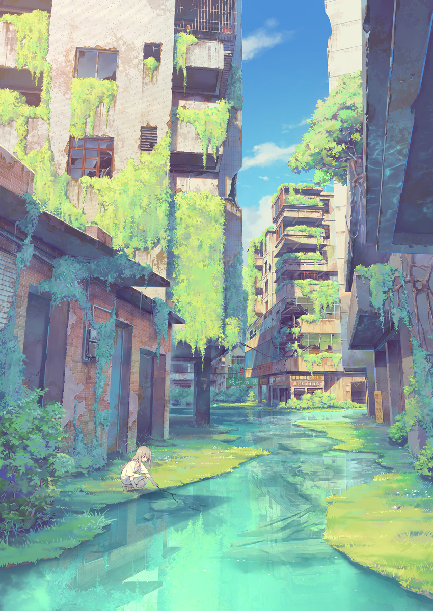 This is a pixiv picture whose title is 小巷.