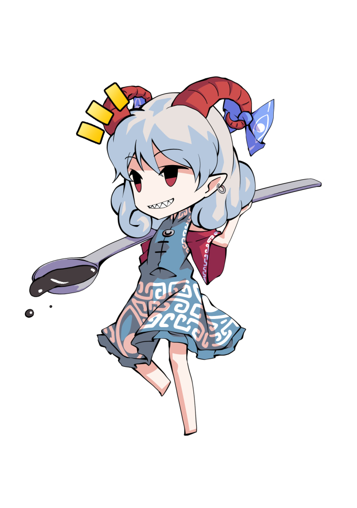 This is a pixiv picture whose title is デフォルメ饕餮尤魔立ち絵.