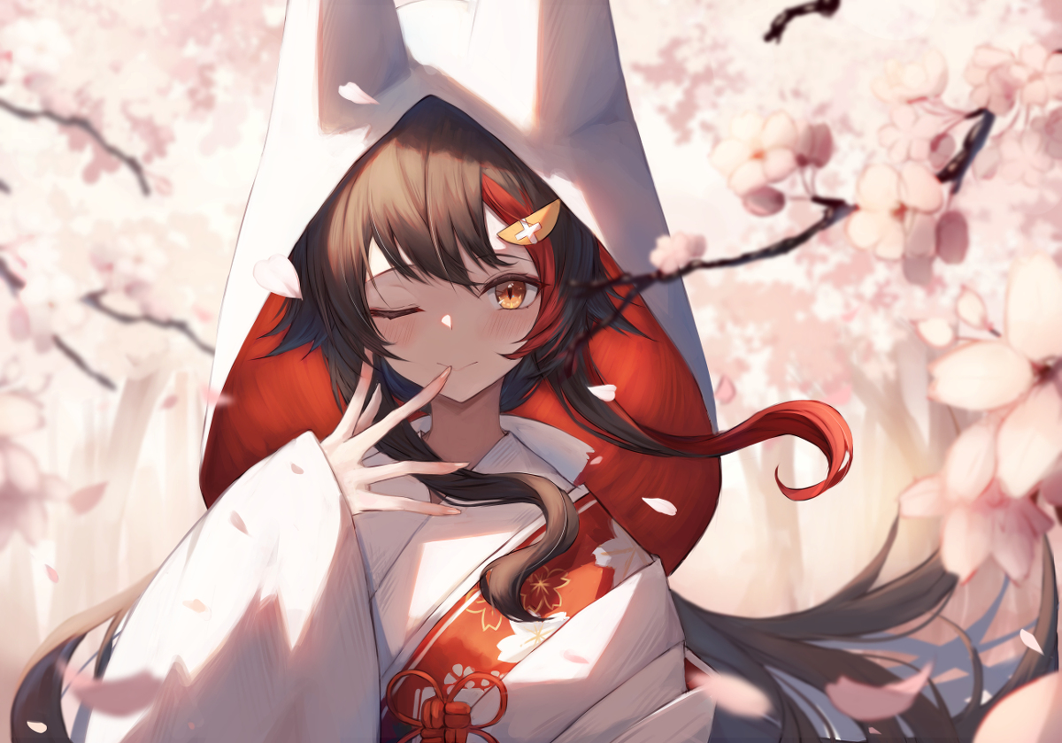 This is a pixiv picture whose title is 白無垢.