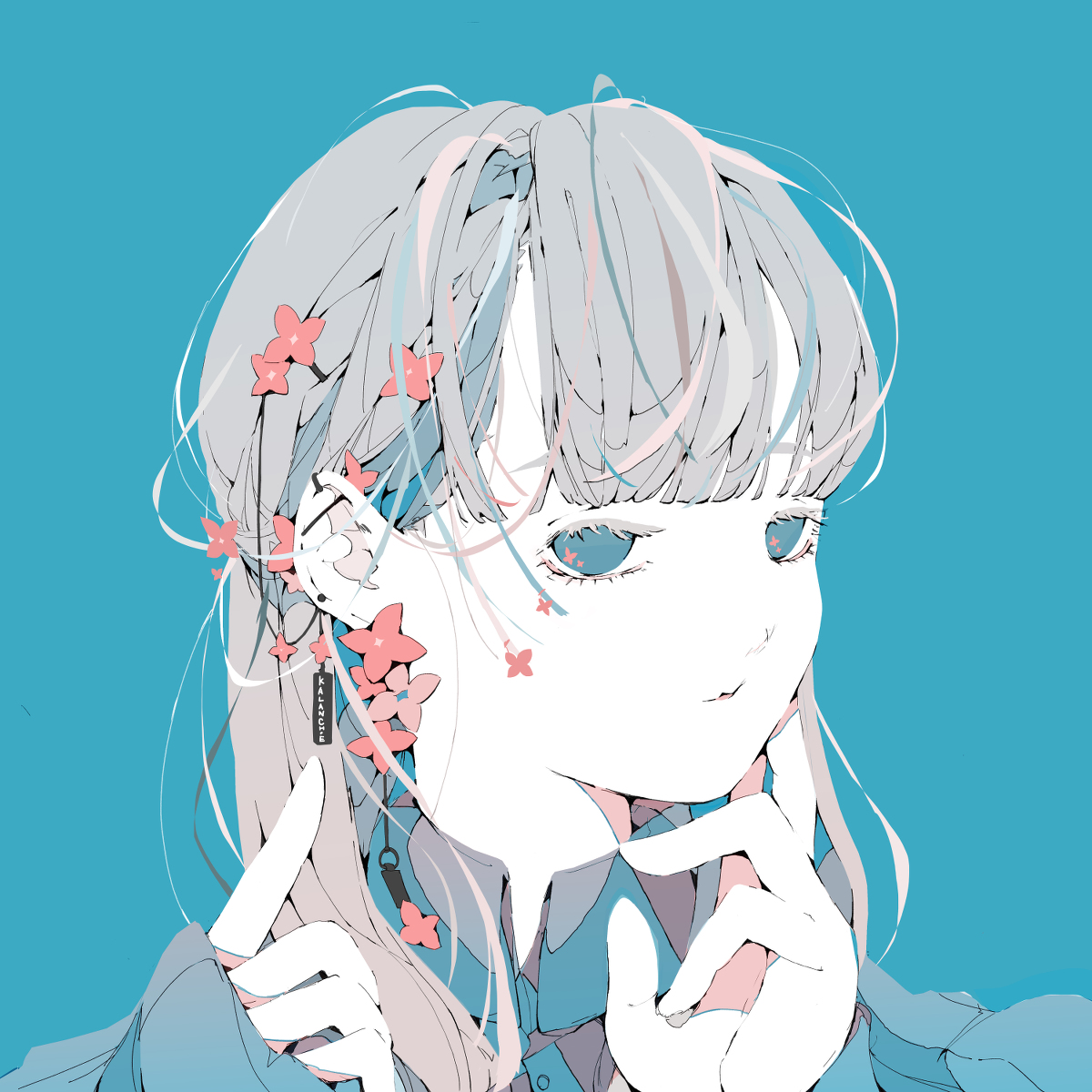 This is a pixiv picture whose title is ハーフアップ・カランコエ。.