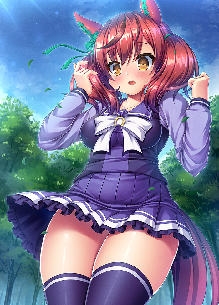 This is a pixiv picture whose title is 制服（冬）ネイチャ.