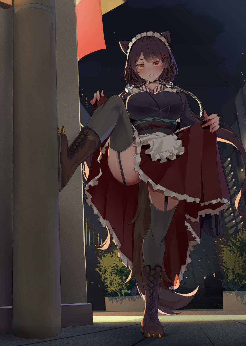 This is a pixiv picture whose title is [skeb]戌亥とこ.